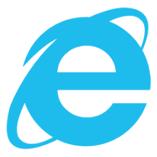 logotipo do internet explorer