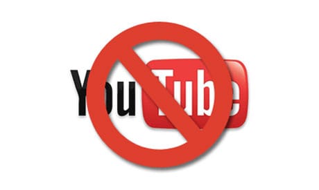 youtube prepovedan